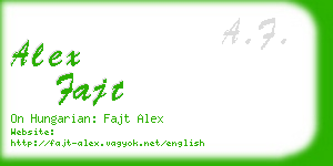 alex fajt business card